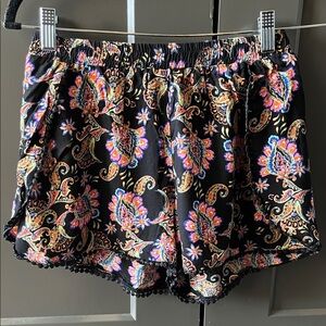 Italian Colorful Paisley Print Shorts